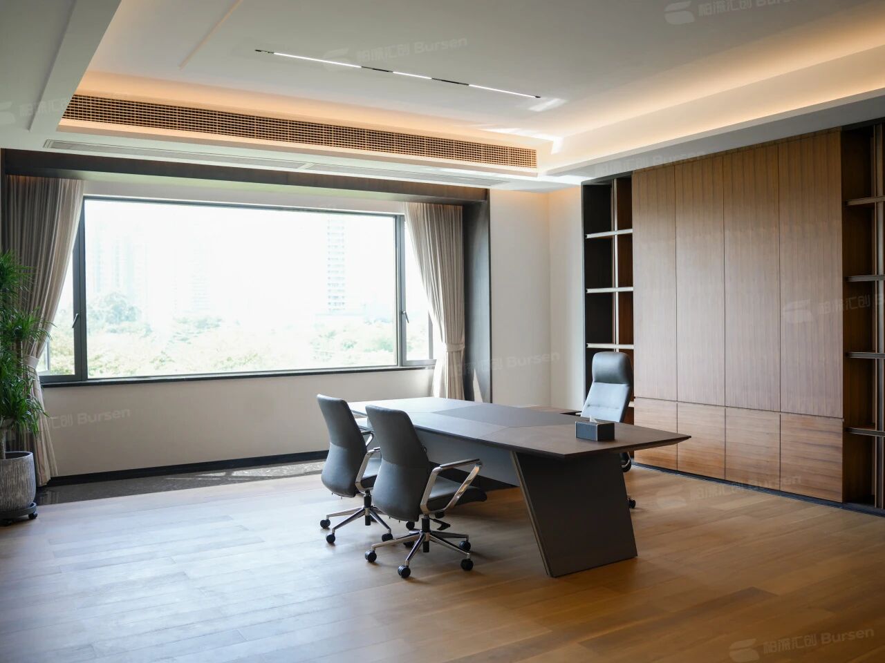 1200m²钢制企业办公实景