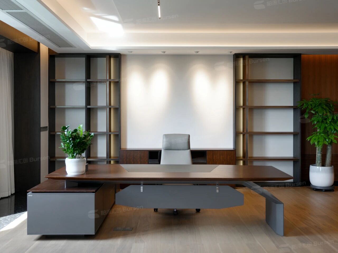 1200m²钢制企业办公实景