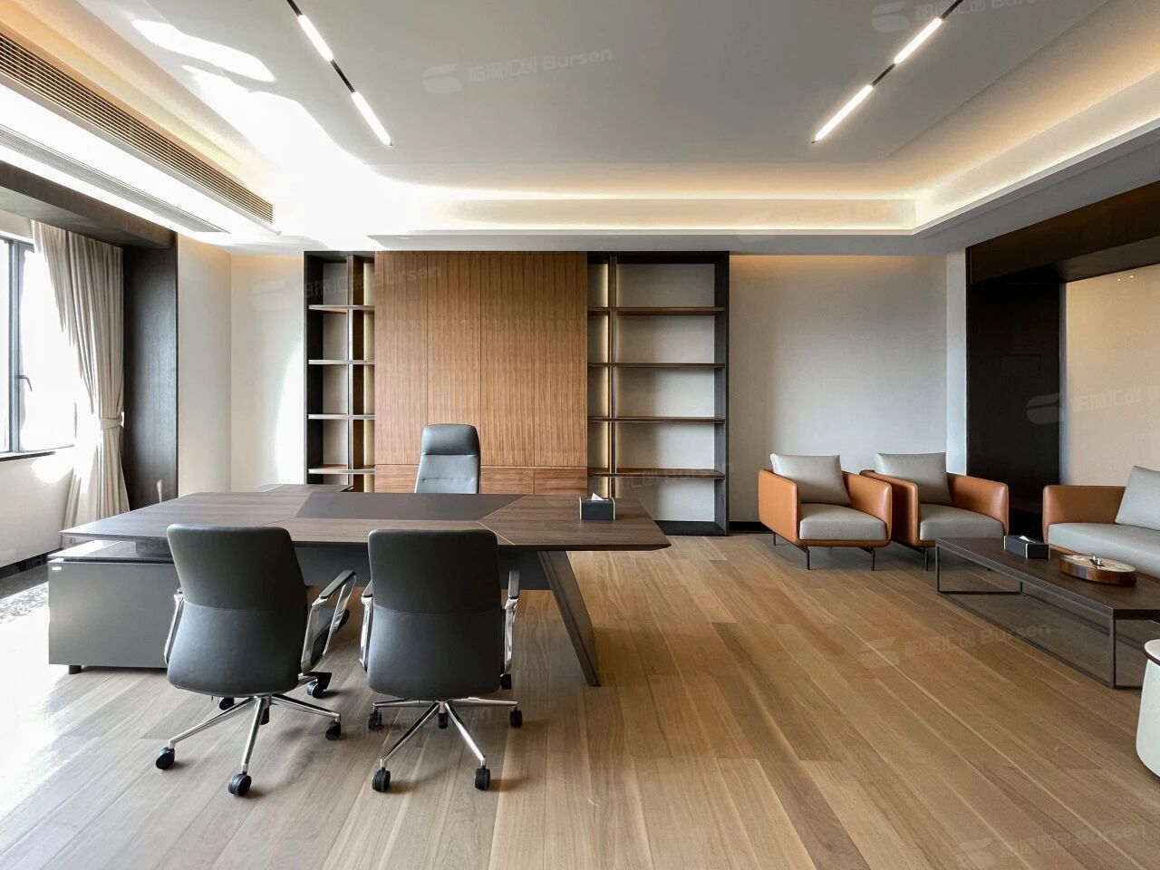 1200m²钢制企业办公实景