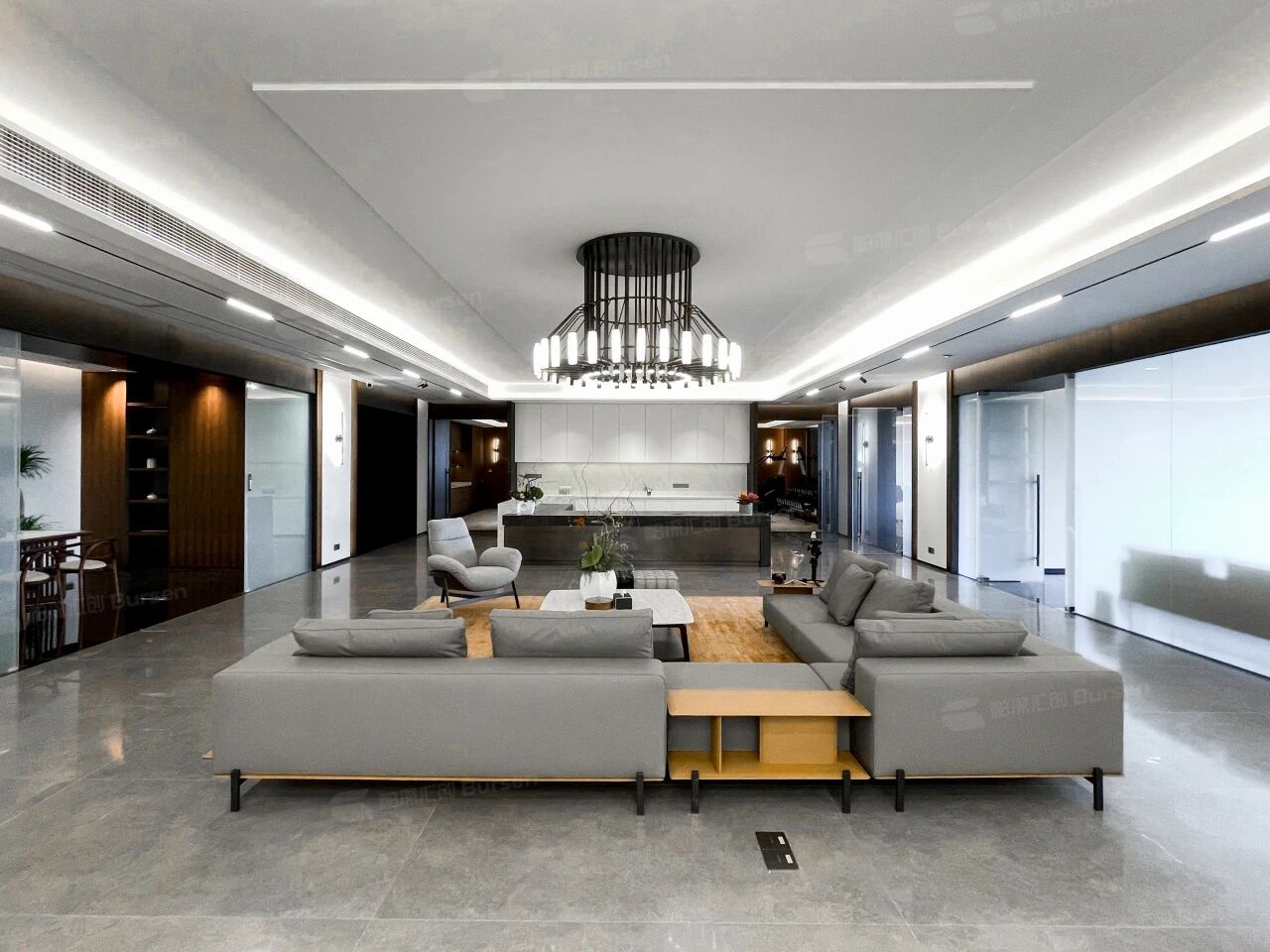 1200m²钢制企业办公实景